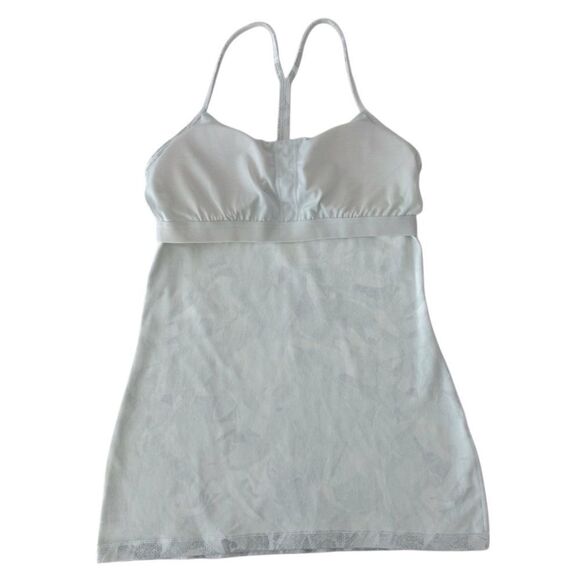 Lululemon Power Pose Tank Light Support For A/B Cup Jasmine White Multi /Alpine - Picture 11 of 14